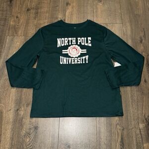 Holiday Time Unisex Kids XXL(18) Long Sleeve Graphic Holiday T Shirt Christmas